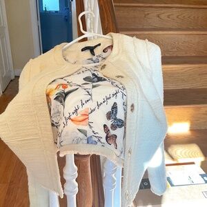 Jacket.cream colored. White House Black Market. Size 4